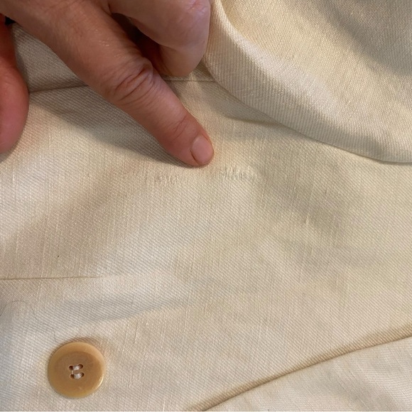 Vintage Gruppo Americano studio Cream Double-Breasted Blazer resortwear coastal - Picture 13 of 15